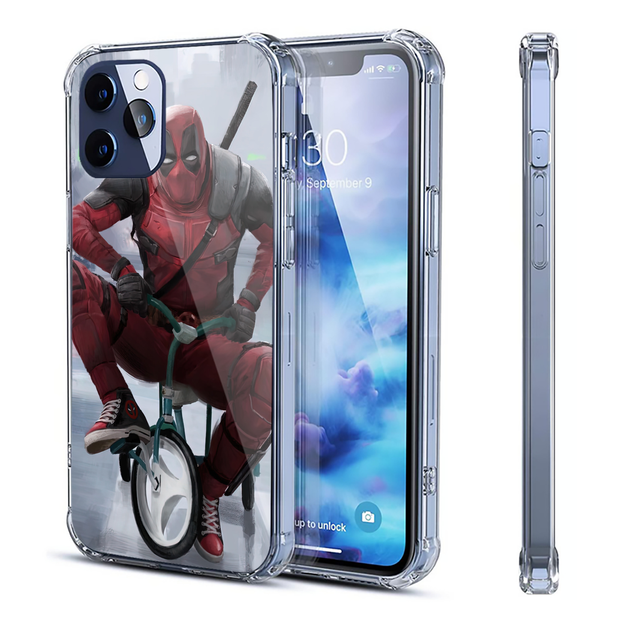 （画像用） Deadpool デッドプール 【iPhone 12シリーズ対応】透明スマホケース（クリアソフトケース）